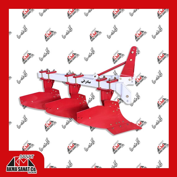 گاوآهن برگرداندار یکطرفه سه خیش قوطی سفید (سوپر) 14-12 اینچ Super